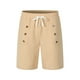 thumbnail image 4 of WILLBEST Pantalones Cortos Casuales para Hombre, para Actividades Al Aire Libre, Cómodos, de Color Sólido, Corte Recto, para Verano y Otoño, de Fácil Cuidado, Lavables A Máquina., 4 of 8