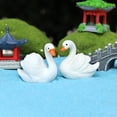 thumbnail image 3 of mdesiwst Miniature Swan Figurine Mini White Swan Resin Statue Realistic Animal Ornament Dollhouse Fairy Garden Micro Landscape Decoration, 3 of 8