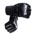 thumbnail image 2 of Guantes de Mma, de Entrenamiento de Lucha con Medio , Abiertas, Guantes de Kickboxing, Guantes de Boxeo para Agarre, Entrenamiento , negro, 2 of 5