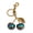 Gold-color, variant on Cherries Purse Adornment Keychain Pendant with Innovative Color Changing Properties for Modern Fashion Lovers