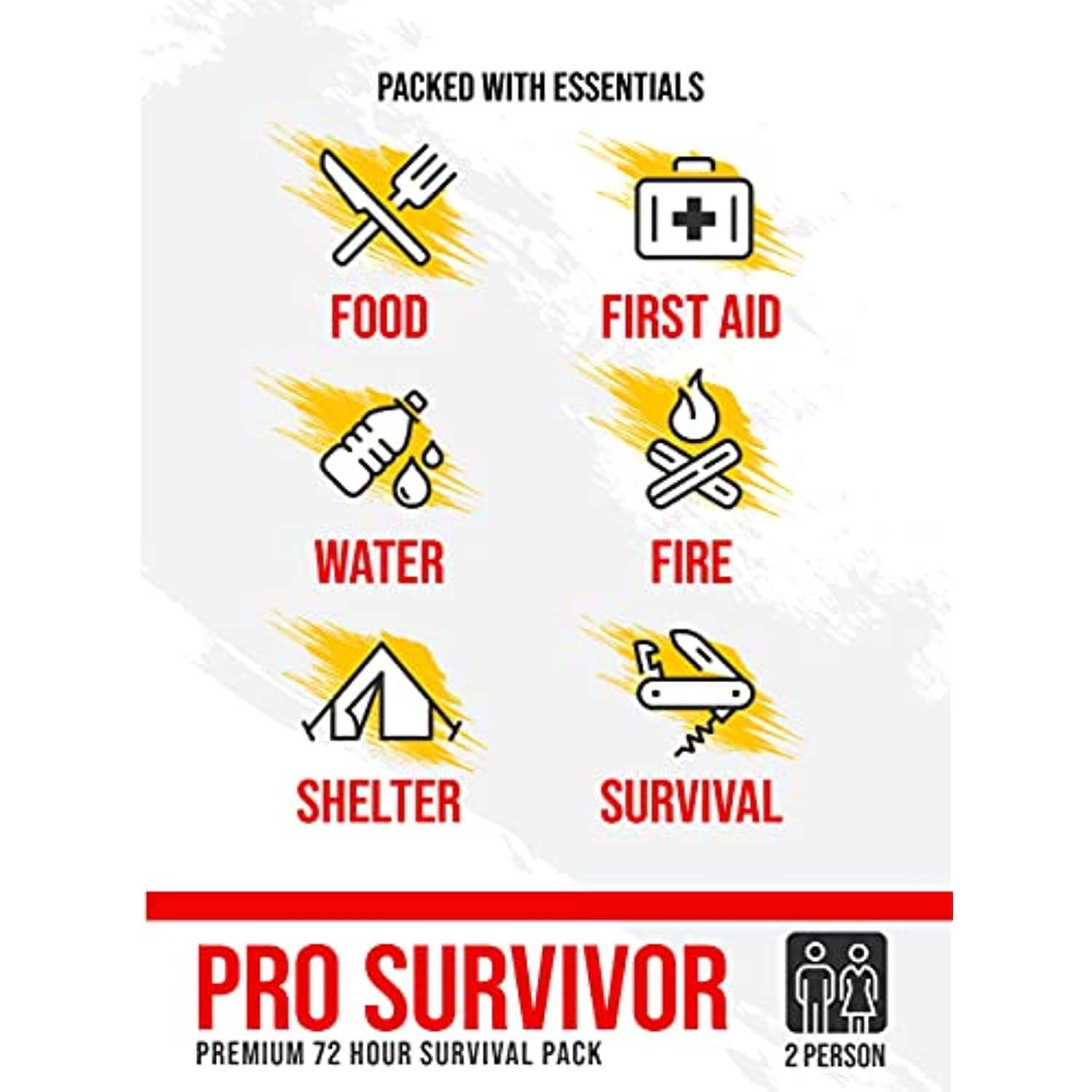 Pro Survivor Premium 2 Person 72 Hour kit