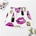 thumbnail image 3 of PRIYAL Ensemble de Pyjama en Soie Rose Mignon pour Femmes Manches Courtes Ensemble de Détente 2 Pcs, 3 of 5