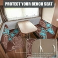 thumbnail image 2 of Uorisanigo RV Dinette Cushion Covers 2 Sets Camper Couch Cover Comfortable Blue Hibiscus Polynesian RV Dinette Seat Cover for Trailer Including 1 Backrest & 1 Bench Covers, 2 of 7