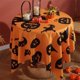 thumbnail image 1 of Uuiauoio Halloween Horror Pumpkin Ghost Tablecloth Orange Nylon Fabric Heat Resistant Kitchen Dining Table Cover Festive Party Decor Indoor Outdoor Thanksgiving Celebration Decoration, 1 of 7