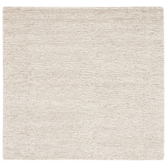 SAFAVIEH Natura Willoughby Distressed Area Rug, Beige/Ivory, 4' x 4' Square