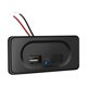 thumbnail image 2 of 4.8A Dual-USB Car Charger Socket 12V 24V para Motocicleta Auto CamióN ATV RV Bus Adaptador de Corriente de Corriente Luz LED, 2 of 5