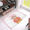 thumbnail image 3 of MKHERT Cute Cartoon Cat with Valentine's Day Quotes I Love You More Doormat Rug Home Decor Floor Mat Bath Mat 30x18 inch, 3 of 3