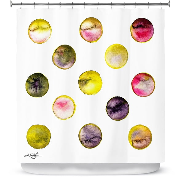 Shower Curtains 70" x 93" from DiaNoche Designs by Kathy Stanion - Circle Joy 5