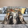 thumbnail image 2 of Pratyus Flowers Print Throw Blanket Lightweight Velvet Flannel All Seasons Blanket for Bed Sofa Living Room Decor 50x60in, 2 of 6
