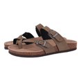 thumbnail image 1 of Comwarm Fashion Women's Suede Mules Slippers Men Clogs Cork Insole Sandals With Arch Support Outdoor Beach Slides Home Shoes, 1 of 5