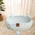 thumbnail image 1 of Cama para gatos, cesta para gatitos, cómoda, para todas las estaciones, portátil, bonita, para invierno y verano, accesorios para mascotas, rascador M, 1 of 8