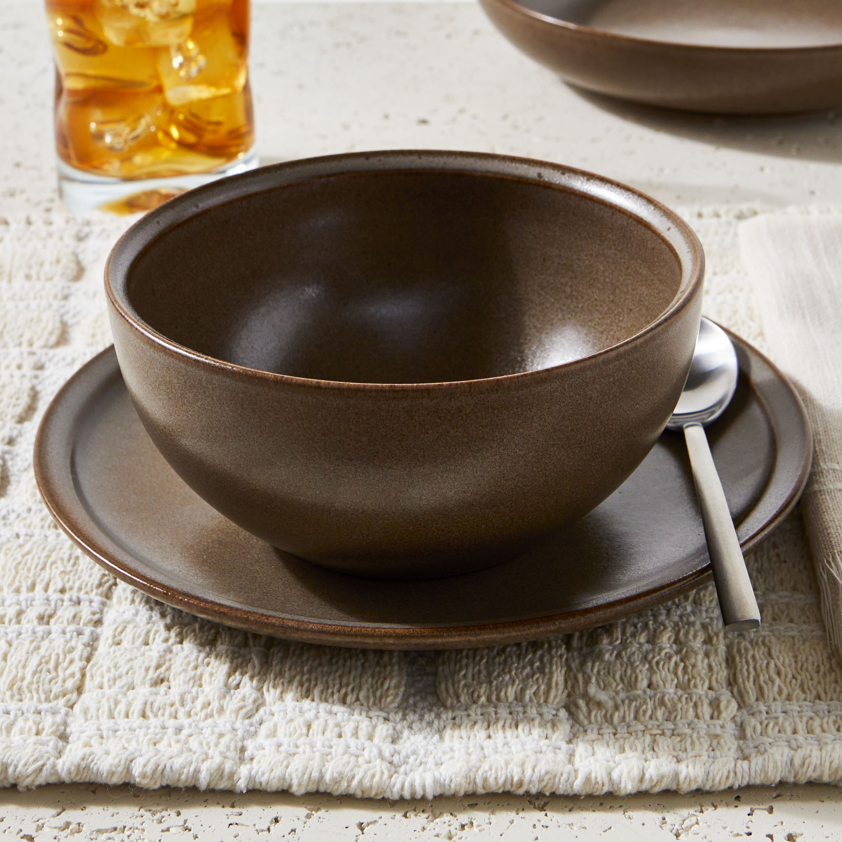 Better Homes & Gardens Banks Brown 12-Piece Stoneware Set photo 2