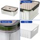 thumbnail image 4 of Contenedor de almacenamiento de alimentos de gran capacidad con cesta de drenaje | Caja de Guardián Fresco Hermética a Prueba de Fugas – Plástico Apto para Microondas y Lavavajillas | Blanco,, 4 of 6