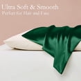 thumbnail image 6 of Silk Satin Pillowcase 2 Pack with Zipper, Cooling Satin Pillow Cases for Hair and Skin, Soft Breathable Wrinkle Resistant Pillow Covers, King Size 20"x36", Multiple Solid Colors, 6 of 8