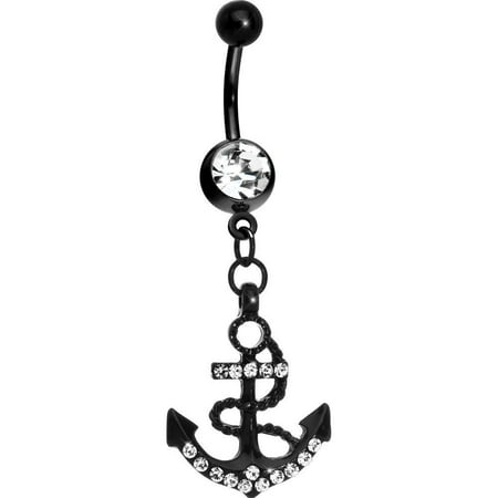 dangle gems anodized navel titanium belly cz anchor ring dialog displays option button additional opens zoom