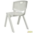 thumbnail image 4 of JOON Stackable Plastic Kids Learning Chairs, Light Gray, 20.5x12.75X11 Inches, 4 of 7