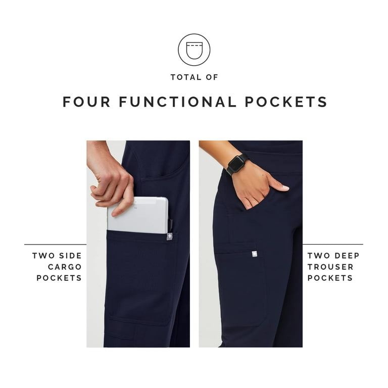 Pantalon Cargo FIGS Kade Femme Gris Charbon Taille XS - Infirmière Médicale