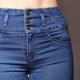 thumbnail image 2 of Jeans Mujer Push Up Tiro Alto Super Skinny Azul Medio, 2 of 5