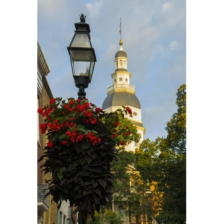 Historic Maryland State House in Annapolis, Maryland Print Wall Art By Jerry