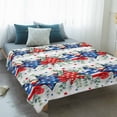 thumbnail image 4 of 4th of July Blanket Soft Cozy Warm Throw Blanket for Couch, Plush Fuzzy Flannel Fleece Blankets for Sofa, Blue Red Stars Independence Day Gray Plaid Bed Blankets Lightweight Gifts for Women, 40"x60", 4 of 9
