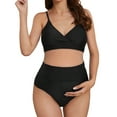 thumbnail image 4 of WILLBEST Trajes de Baño de Natación Para Mujer, Traje de Baño de Maternidad Sólido Para Mujer, Pantalones Cortos Tropicales Con Pecho Ajustable, Conjunto de Traje de Baño, 4 of 8
