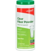 Leader Prebiotic Fiber Supplement Powder for Digestive Health, 100% Natural Daily Fiber Powder, Sugar-Free, Taste-Free, Gluten Free, Non-GMO, Unflavored, 62 Servings (8.7 OZ) (Pack of 1)