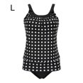 thumbnail image 1 of Greeniant Traje de baño sin mangas con espalda abierta y estampado de lunares de piezas para mujer Traje de baño L Greeniant OD001442-03, 1 of 6