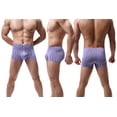 thumbnail image 3 of Yuyangdpb Men's No Ride up Boxer Briefs Underwear Trunks with Pouch Multi02/4pack M, 3 of 8