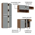 thumbnail image 4 of Madesa Gabinete de Cocina Integral 229 cm Emilly Fit Rústico/Gris, 4 of 10