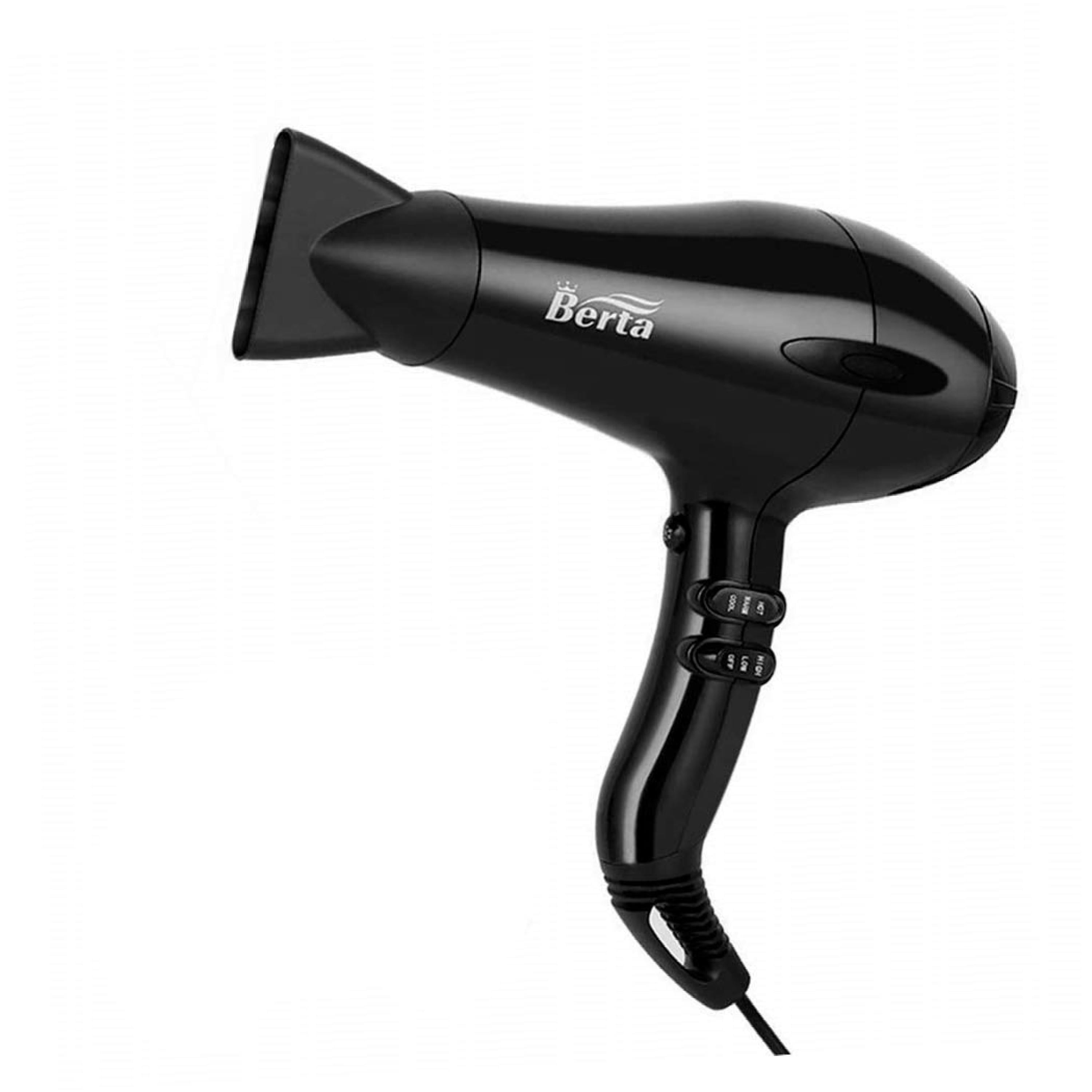 Professional Tourmaline 1875W Negative Ionic Blow Hair Dryer Concentrator-Black