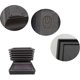thumbnail image 3 of 6 estilos rektangulär bonsai träningskruka i plast, rektangulär växtkruka i plast med plastbricka, för trädgård, trädgård, sovrum, balkongkruka, 3 of 5