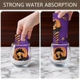 thumbnail image 4 of 2 Pcs Funny Kitchen Towels,Halloween Pumpkins with Witch Hats Microfiber Dish Towels,Kitchen Tea Towels,Kitchen Towel Set (18" X 26"), 4 of 7