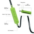 thumbnail image 4 of Magnavox Green Sweatproof Ear Hook Headphones with Bluetooth Woreless Technology MBH543GR, 4 of 6
