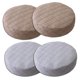 thumbnail image 1 of 4 Unids Gris Y Beige Dia.35cm Banda 10 Cm Taburete de Bar Cubierta de Elevación Redonda Silla Cojín Del Asiento para Cocina Cafetería Macarena Funda para taburete de bar, 1 of 7