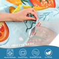 thumbnail image 5 of Yayeee Kitchen Curtains Tier Set of 2 Light Filtering 57"x36" Over Sink Window Panels, Yellow Tomatoes, 5 of 7