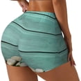 thumbnail image 2 of Naloa Wood Grain Biker Shorts for Women Seamless Scrunch Short Women’s Yoga Shorts for Gym Running Sport Shorts - X-Large, 2 of 9