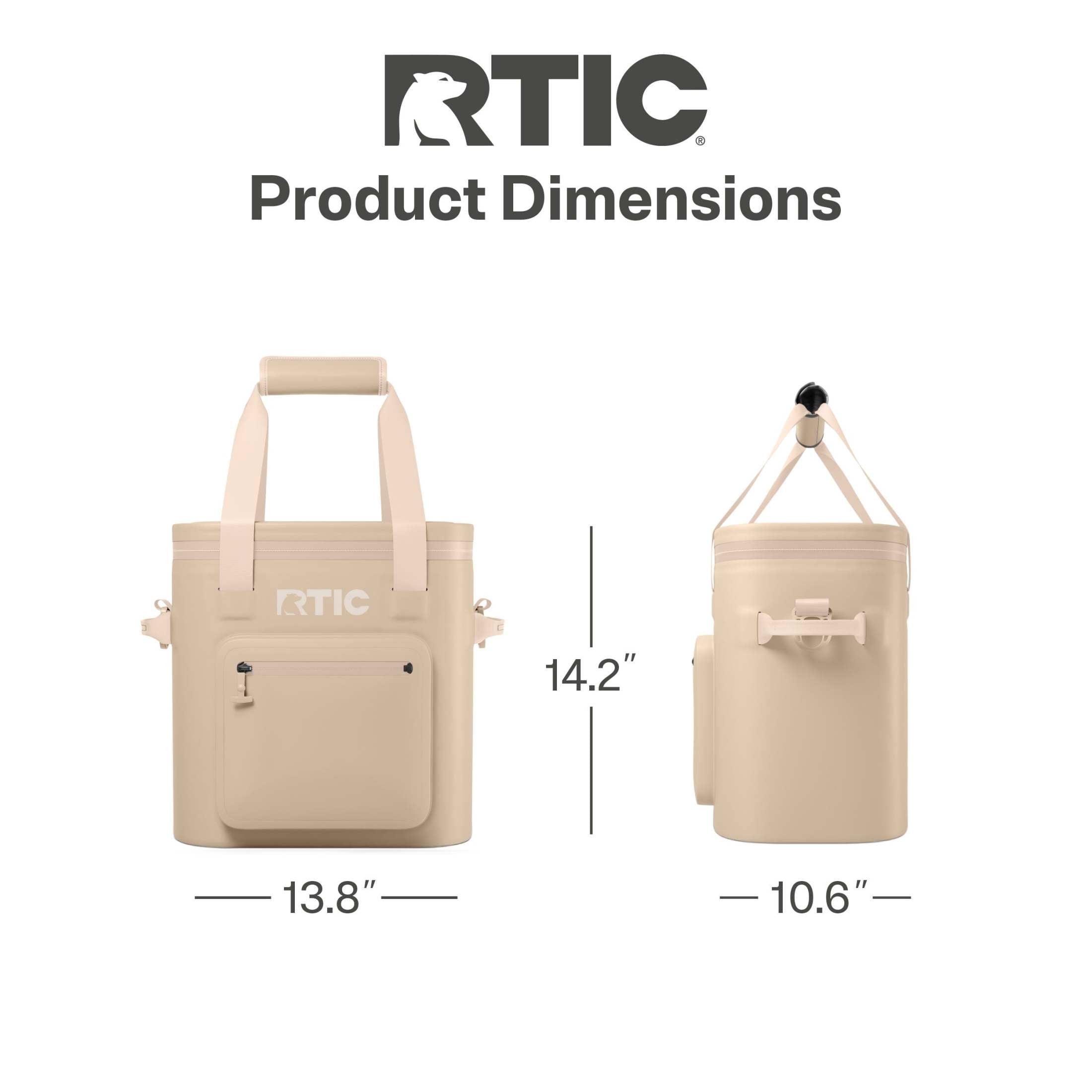 RTIC 20 Can Ultra-Tough Soft Cooler Pro, Leakproof Cooler, Waterproof Zipper, Beach