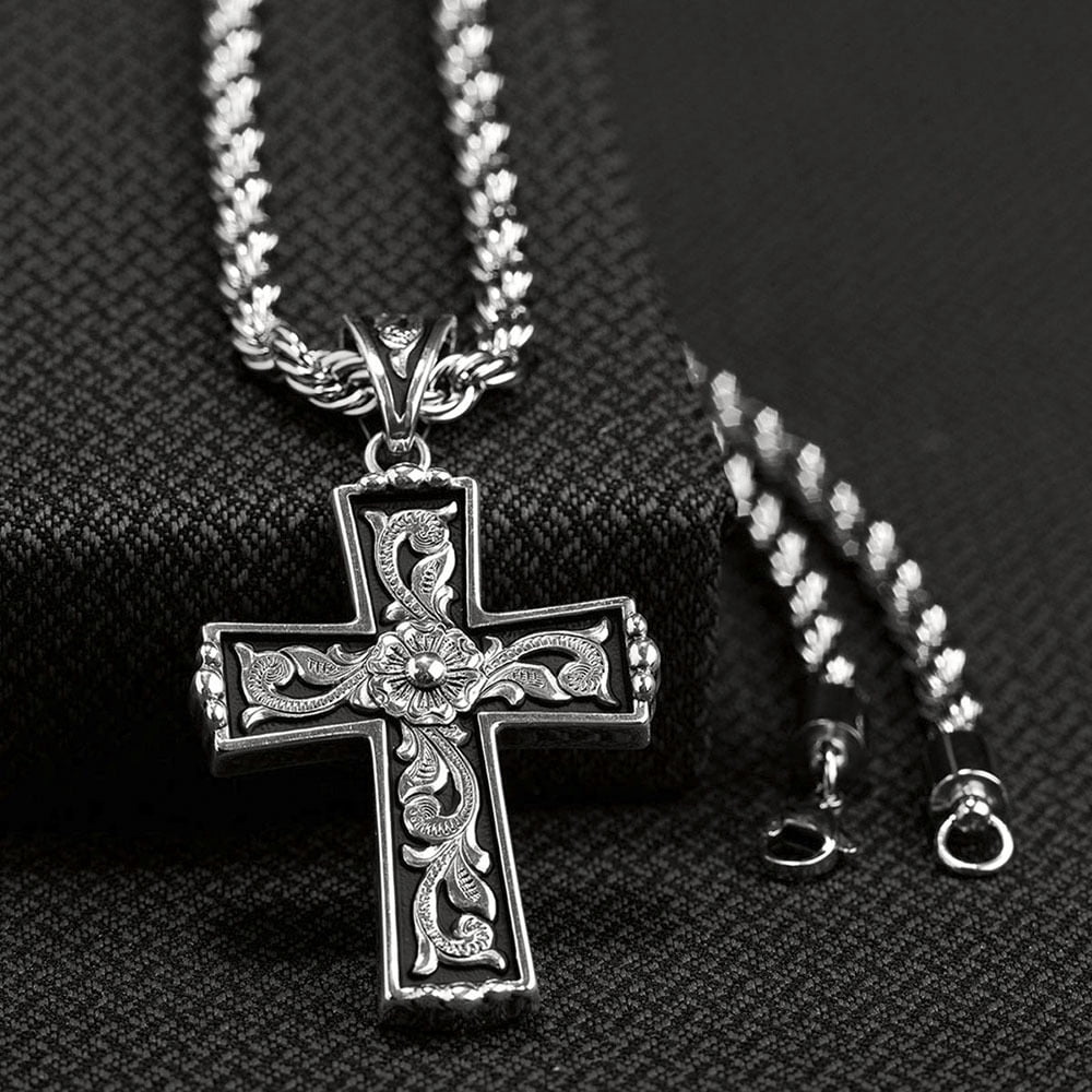 Twister - Twister Mens Twister Black Background Cross Necklace N/A N/A ...
