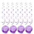 thumbnail image 1 of Decoraciones Colgantes Unique Bargains 18uds PVC Púrpura Fiesta Doble Tira, 1 of 7