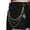 Silver, variant on Fashion Punk Metal Pants Chain Hip Hop Spider Web Pendant Jeans Waist Chain WY4-Black