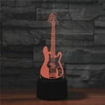 thumbnail image 4 of YSTIAN 3D Guitar Remote Control 16 Color Night Lights Illusion Acrylic LED Table Bedside Lamp, 4 of 8