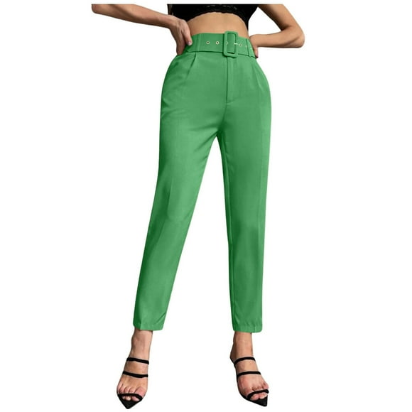 Summer Palazzo Pants for Women 2025 Casual Elasticity Slim Fit High Waist Solid Color Small Feet Ankle Flowy Trendy Casual Lounge Boho Beach Trousers