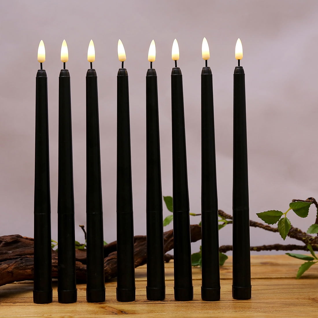 6Pcs LED Taper Candle Light Flameless Battery Operated Taper Candles