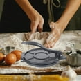 thumbnail image 2 of Tortilla Press, Tortilla and Roti Maker, 12 Inch Dough Press Quesadilla Maker Pizza Press Roti Press Masa Roti Maker Chapati Maker for Flour Tortilla Grey, 2 of 5