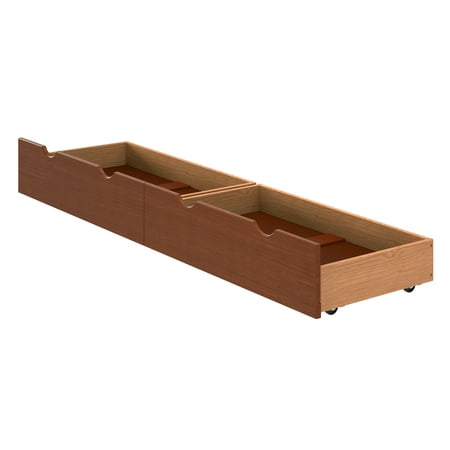 Alaterre Underbed Storage Drawers, Set of 2, Chestnut