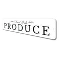 thumbnail image 4 of Farm Fresh Produce Novelty Sign, Metal Wall Decor - 4x18 inches, 4 of 4