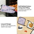 thumbnail image 4 of Moons Planets Stars 5 Pcs Kitchen Set Heat Resistant Oven Mitts and Non-Slip Pot Holders with Adjustable Cooking Apron, 4 of 6