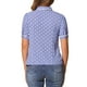thumbnail image 3 of BLUSA DE LUNARES PARA MUJER INSPIRE CHIC CON CUELLO PETER PAN Y MANGA ABULLONADA TIPO VINTAGE TALLA M LILA CLARO, 3 of 6