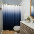 thumbnail image 4 of Americanflat 71x74 Ombre Blue Shower Curtain - Water Resistant - Polyester Fabric, 4 of 7