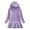 Purple, variant on ameIAEA Kids Sweatshirt Dress Toddler Girls Long Sleeve Hooded Dress Solid Color Casual Dress